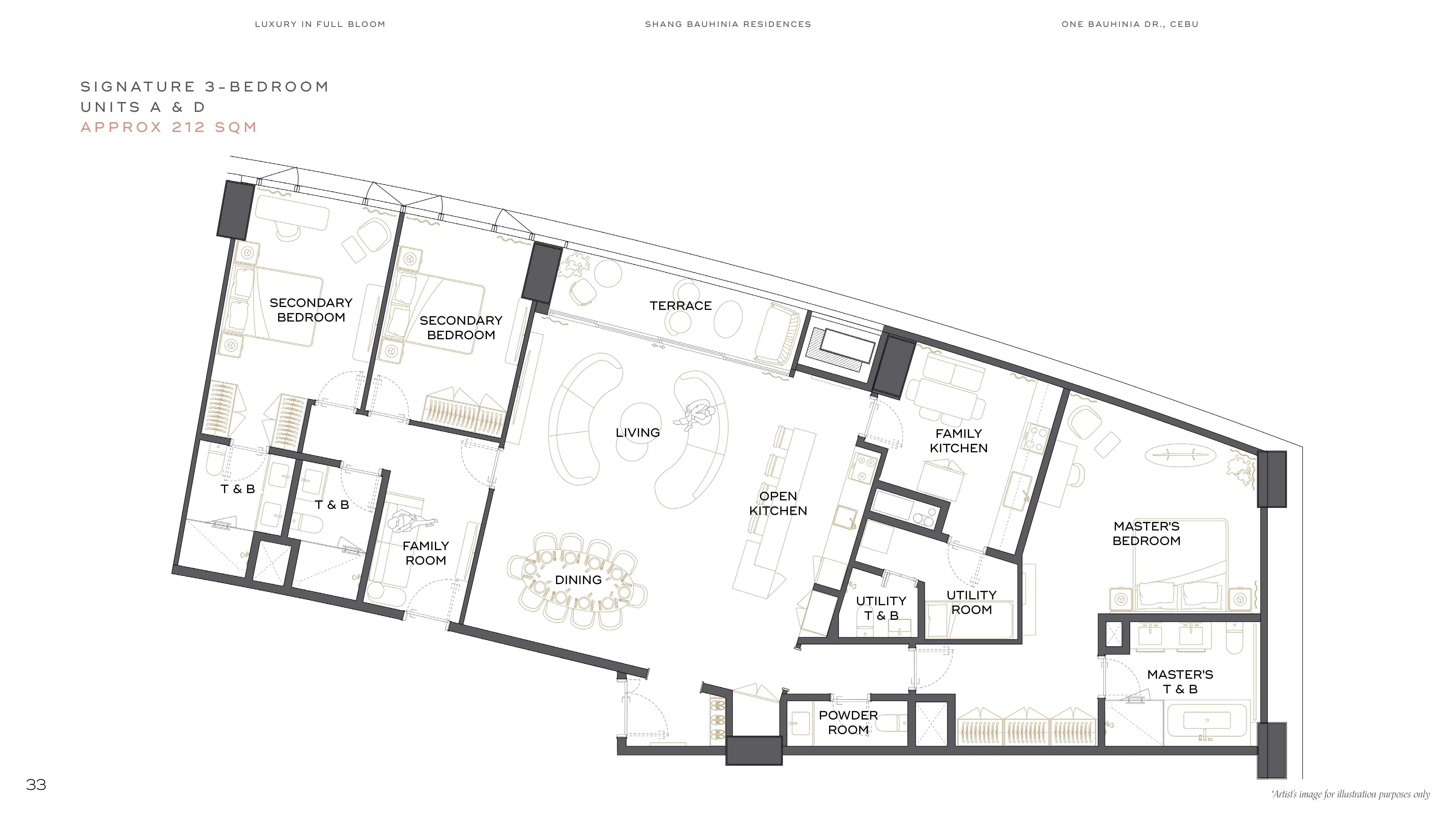 SBR Signature - 3Bedroom 212 sqm